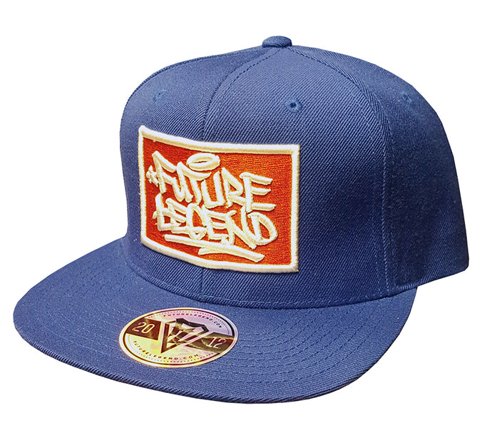 Embroidered Patch Cap Blue